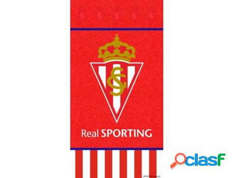 R.SPORTING Toalla de Playa Rojo 75x155 cm