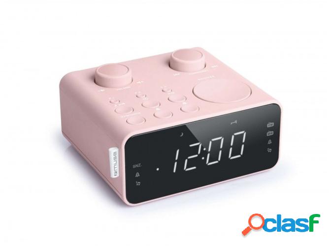 Radio Despertador MUSE M-17 CPK (Rosa - Analógico - FM/MW -