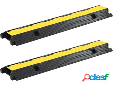 Rampa de Protección de Cables VIDAXL (100x25x5.9 cm - 2 Un)