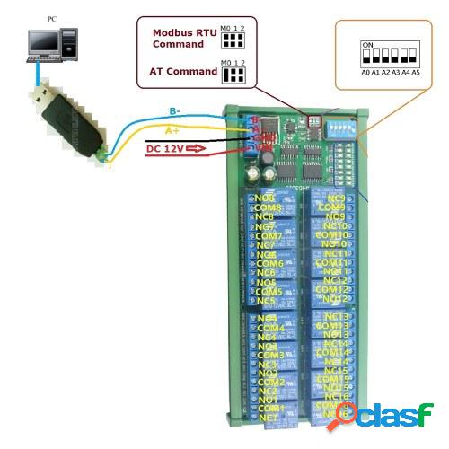 Relé temporizador de automatización DC12V Times Módulo de