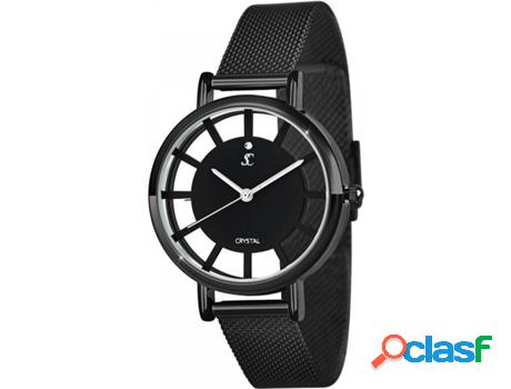 Reloj SC_CRYSTAL Cristales (bañado a rodio - Negro)