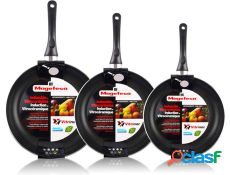 Sartenes de Inducción MAGEFESA Antiadherente (3 Un -