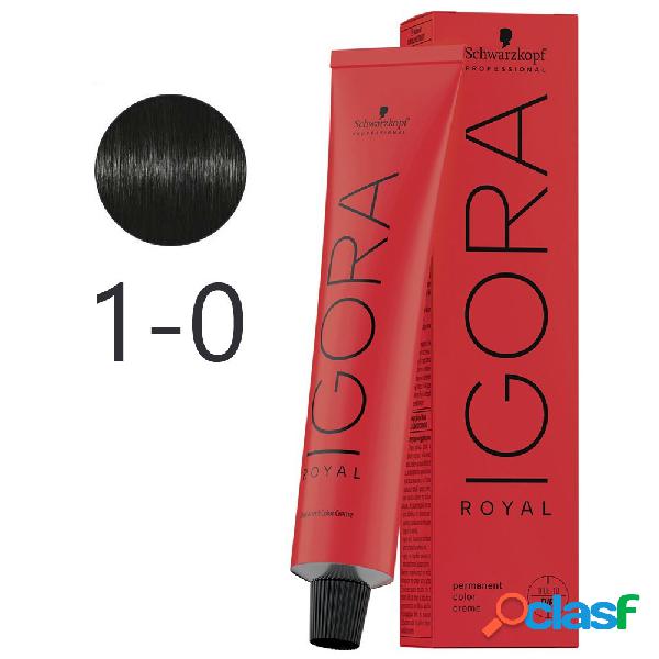 Schwarzkopf - Tinte Permanente Igora Royal 1-0 Negro Natural