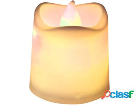 Set 24 Velas LED VIDAXL Sin Llama Blanco Cálido (Blanco)