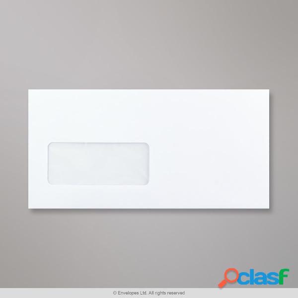 Sobre blanco con ventanilla de 110x220 mm (DL)