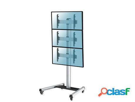 Soporte de suelo con ruedas para 3 TV 40"-65", Altura 240 cm