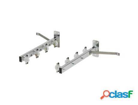 Tendedero de pared 4 poleas metalizado juego