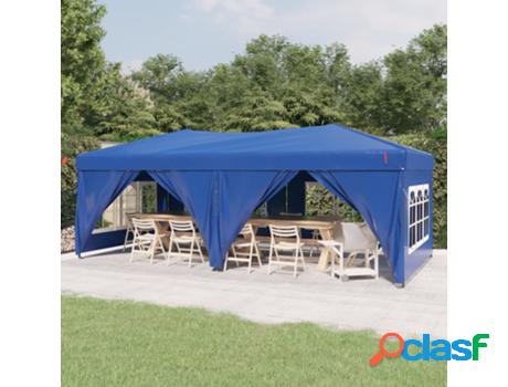 Tienda para Fiestas VIDAXL (3 x 6 m - Tela - Azul)