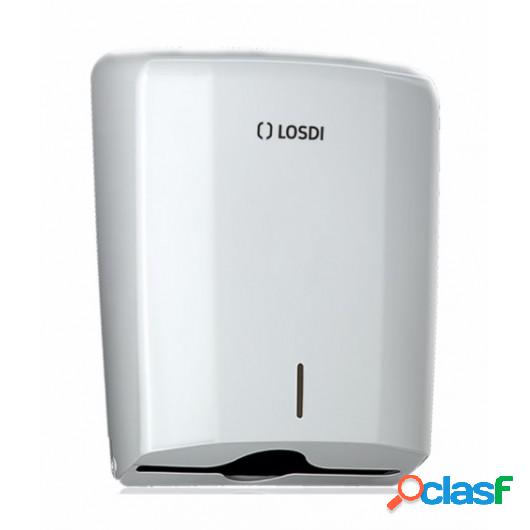 Toallero Baño Industrial Capacidad 600Pz Papel Abs Blanco