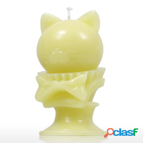 Tomfeel Aroma Candle - Yellow Kitten Animal Skeleton