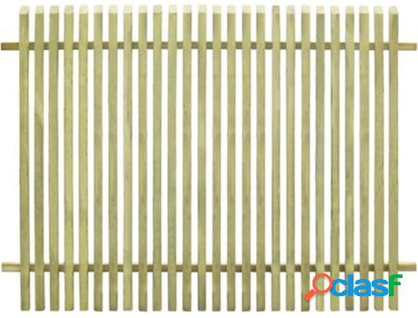 Valla VIDAXL Madera Verde (170x125 cm)