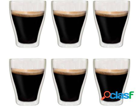 Vaso VIDAXL Café con Leche 370 ml (6 Uds)