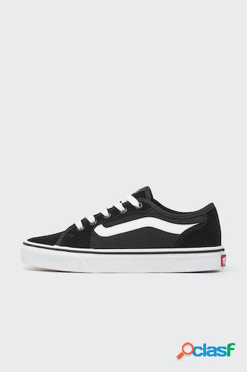 Zapatilla vans filmore decon (suede/canvas) negro/blanco