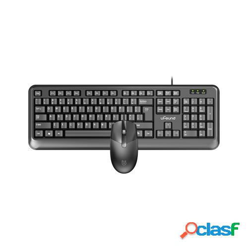 uFound U-760 Office Combo de teclado y mouse con cable 104