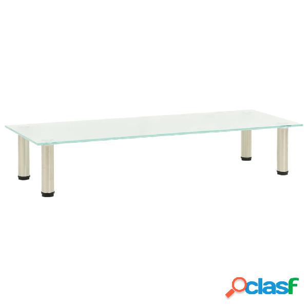 vidaXL 322768 TV Stand Frosted 100x35x17 cm Tempered Glass