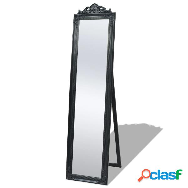 vidaXL Espejo de pie estilo barroco 160x40 cm negro