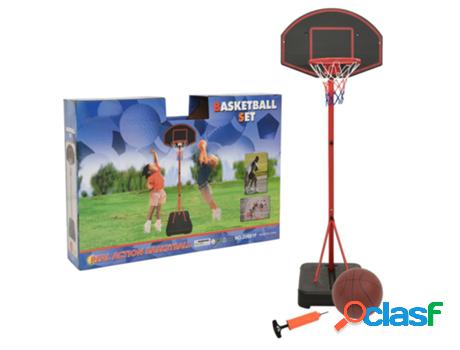 vidaXL Juego de baloncesto infantil ajustable 190 cm