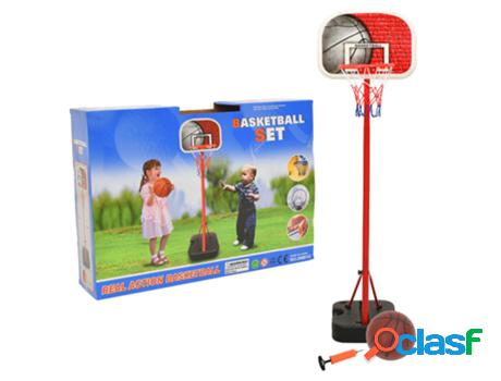vidaXL Juego de canasta de baloncesto portátil ajustable