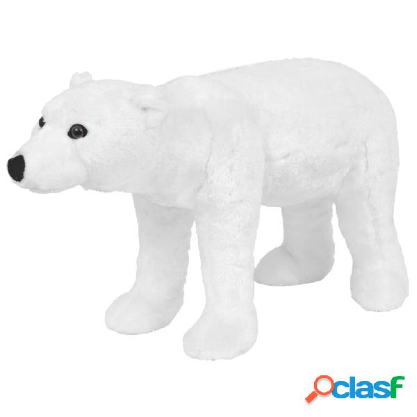 vidaXL Oso polar de peluche de pie blanco XXL
