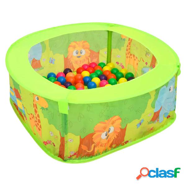 vidaXL Piscina de bolas para niños con 300 bolas 75x75x32