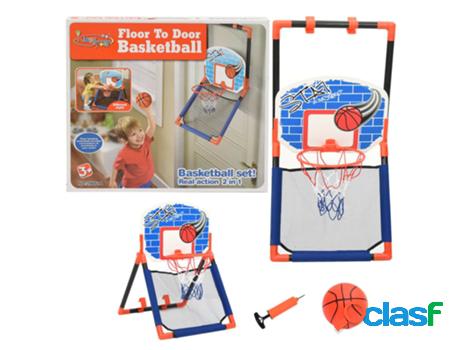 vidaXL Set baloncesto infantil multifuncional suelo y pared