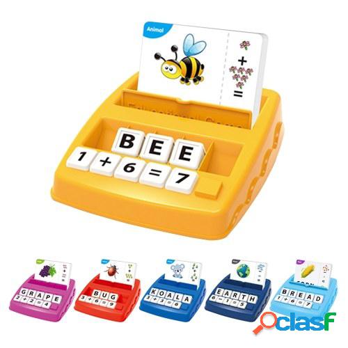 2 en 1 Juego de letras a juego Número Matemáticas Contar