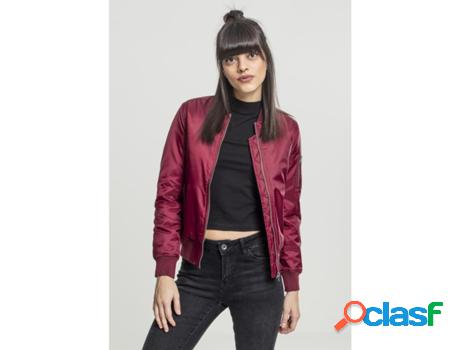 Abrigo URBAN CLASSICS Mujer (L - Bordeaux)