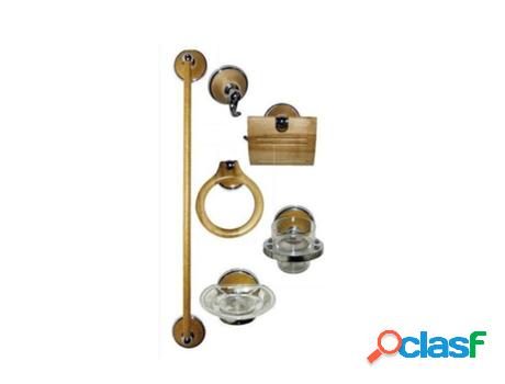Accesorios baño abedul 6 piezas juego