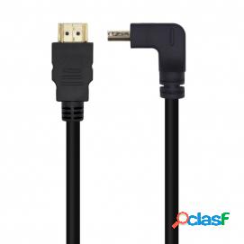Aisens - Cable Hdmi V2.0 Acodado Premium Alta Velocidad /