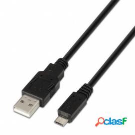 Aisens Cable Usb 2.0 Tipo A/m-micro B/m Negro