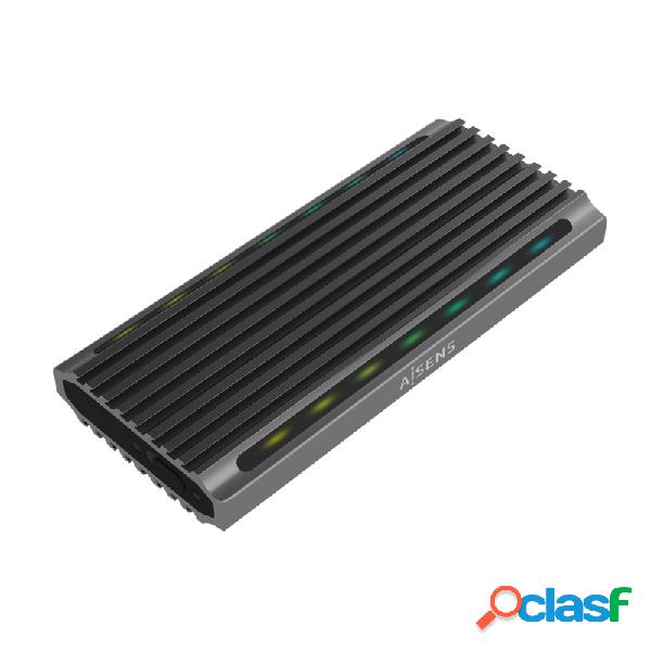 Aisens - Caja Externa M.2 Rgb Gaming Asm2-rgb011gr Sata/nvme