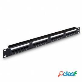 Aisens Panel De Parcheo De 24 Puertos Rj45 Cat.5e Utp 19" 1u