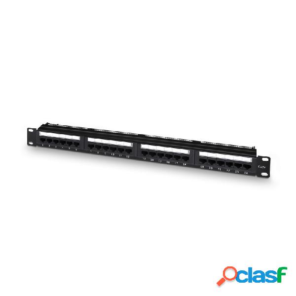 Aisens - Panel De Parcheo De 24 Puertos Rj45 Cat.6 Utp, 19"