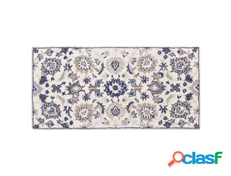 Alfombra BELIANI Kumru (Lana - Beis - 80 x 150 cm)