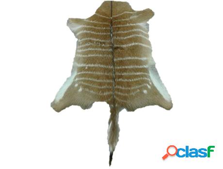 Alfombra ZERIMAR Piel de Nyala (Natural - 75x75 cm - Piel)