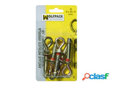 Anclaje metálico argolla 10x 70/12 mm. (2 piezas)
