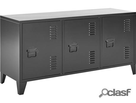 Aparador BELIANI Cardiff (Aço - Preto - 40 x 120 x 60 cm)