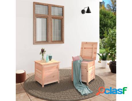 Baúl Para Cojines VIDAXL (Marrón -Madera -50 x 50 x 56cm)