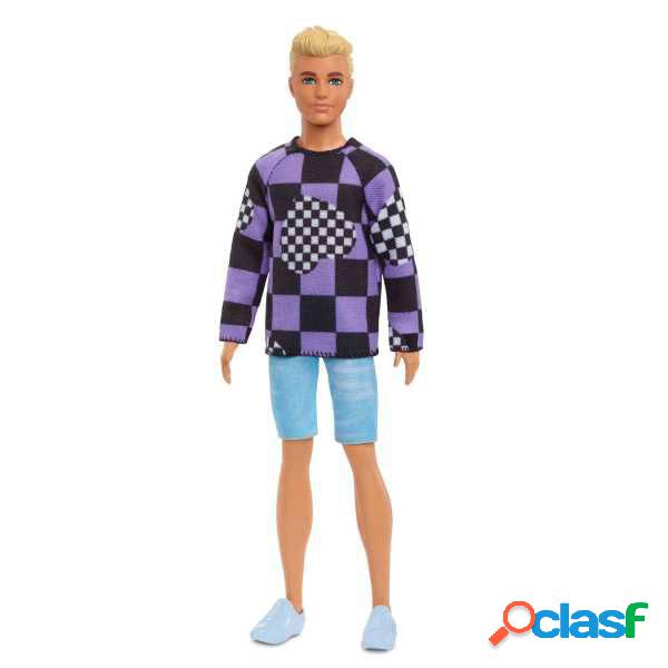 Barbie Ken Fashionista Sudadera corazones a cuadros 191