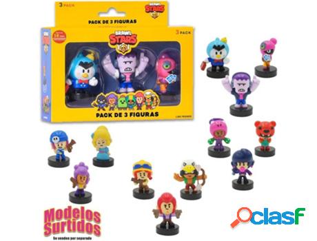 Brawl stars pack 3 figuras en caja