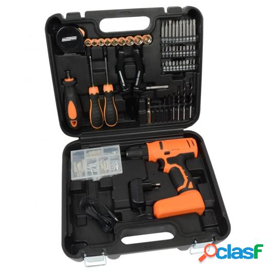 Brüder Mannesmann Set taladro inalámbrico 55 pzas 8 V 1,3