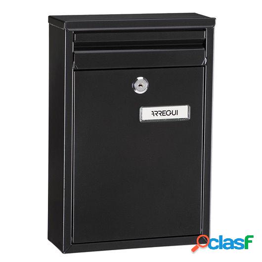 Buzon Exterior 320X220X80Mm Vertical Arregui Acero Negro