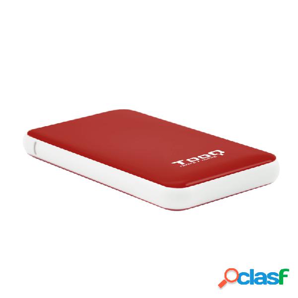 Caja Externa Tooq Tqe2528r 2.5 9.5 Mm Sata Usb 3.1 Gen1