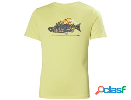 Camiseta HELLY HANSEN Niños (10 años - Amarillo)