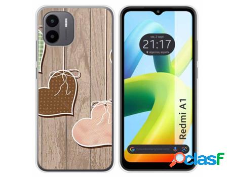 Carcasa Xiaomi Redmi A1 TUMUNDOSMARTPHONE Dibujos Corazones