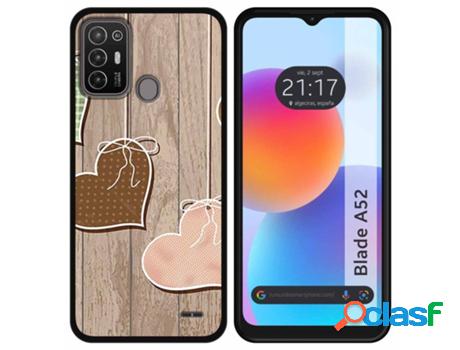 Carcasa ZTE Blade A52 TUMUNDOSMARTPHONE Dibujos Corazones