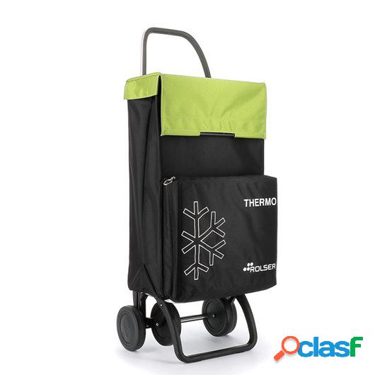 Carro Compra 4R Fijo Aluminio/Mf Negro/Lima Termo Fresh Mf R