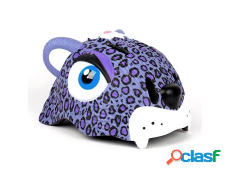 Casco de bici para niños | Leopardo Morado | Crazy Safety |
