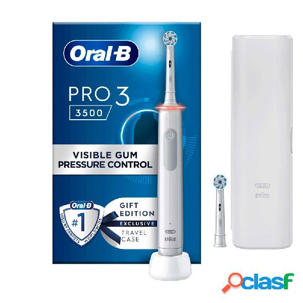 Cepillo Dental ORAL-B Pro 3 3500 Blanco + Estuche