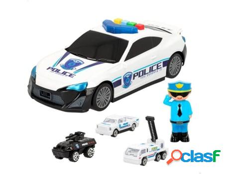 Coche SPEED & GO de policía con portacoches